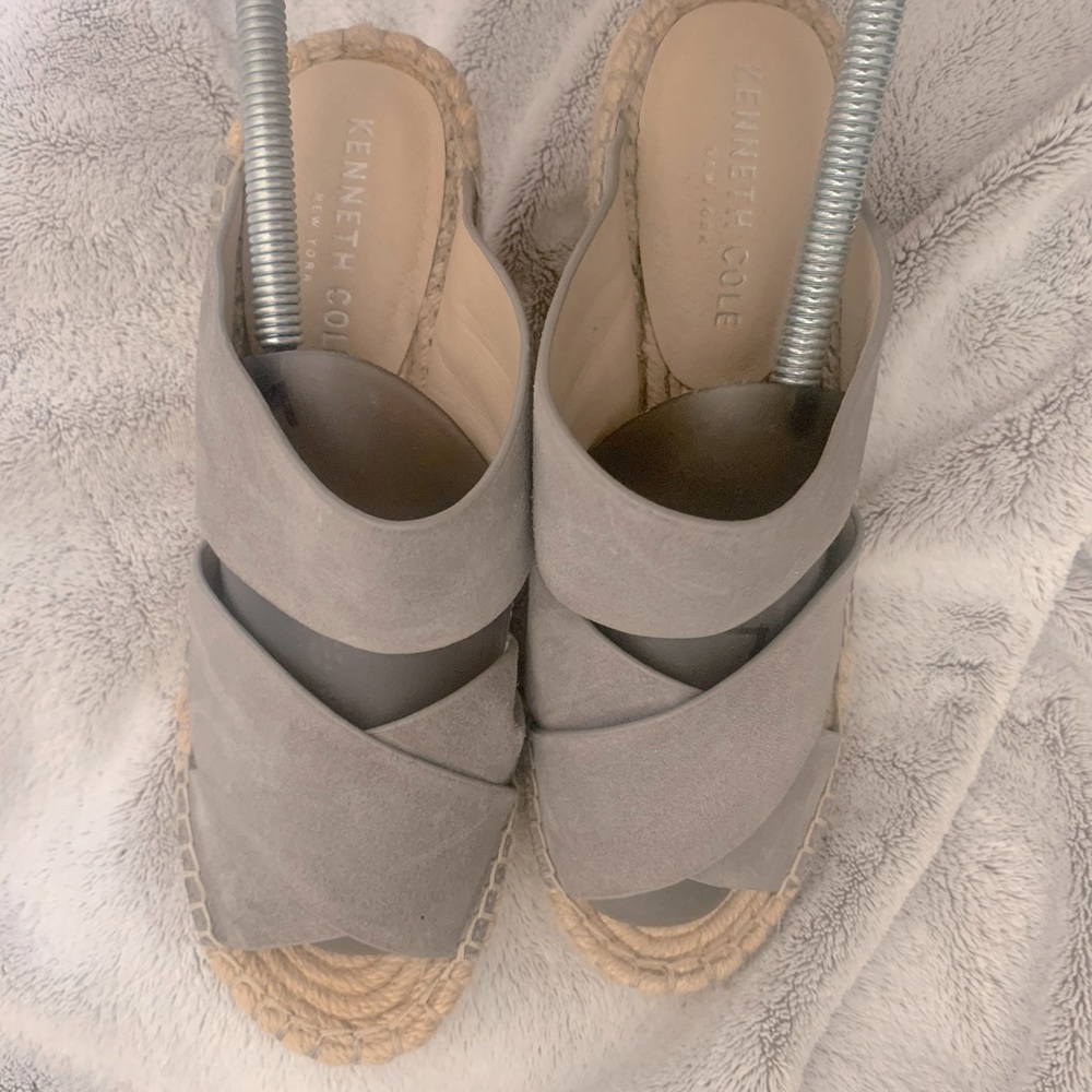 Kenneth Cole Olivia Leather Wedge Espadrille
